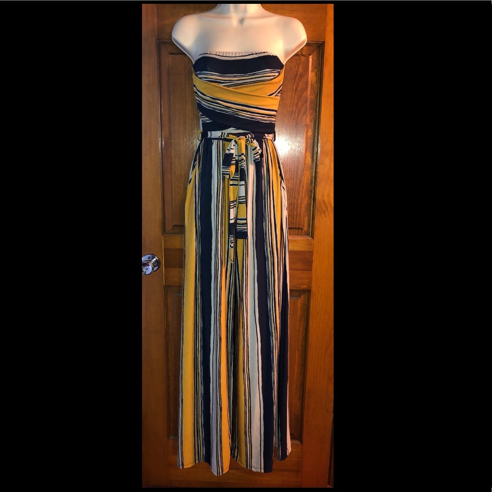 Striped jumpsuit